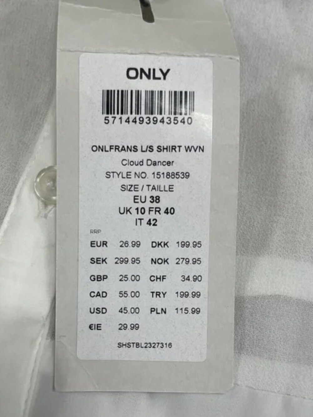 Only Women Sheer Long Sleeve Button-Up Blouse - Picture 4 of 15